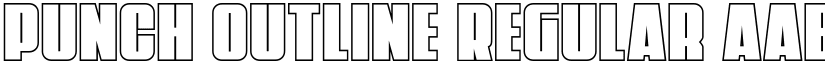 Punch Outline Regular font