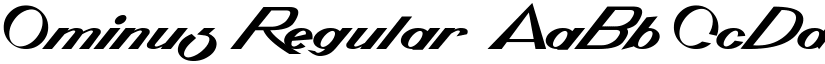 Ominus Regular font