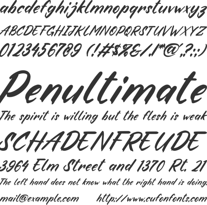 Fake Boss font preview