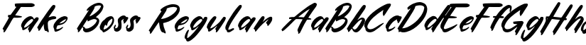 Fake Boss Regular font