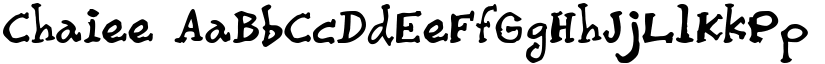 Chaiee font download