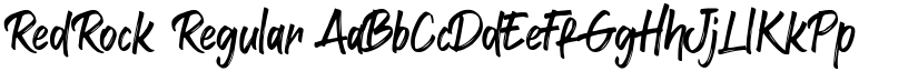RedRock Regular font