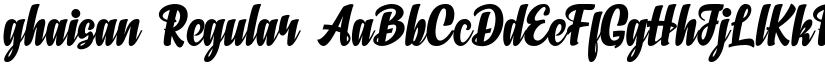 ghaisan Regular font