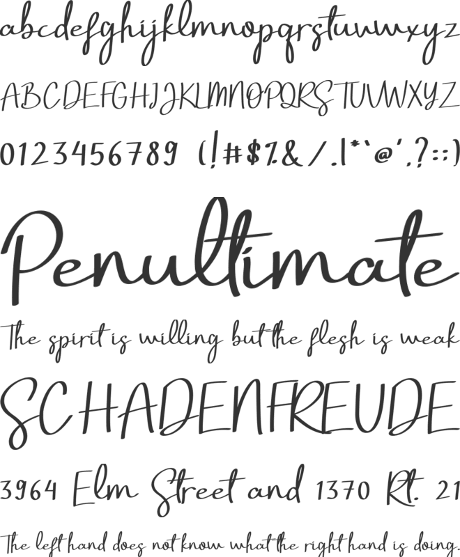 Ravenna font preview