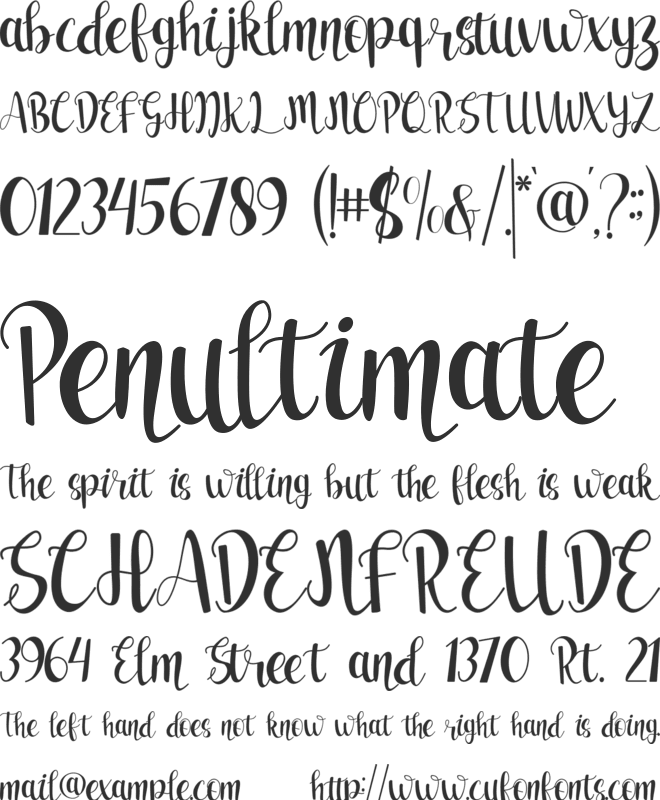 Love Roulette font preview
