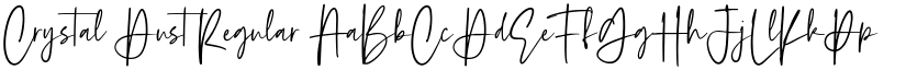 Crystal Dust Regular font