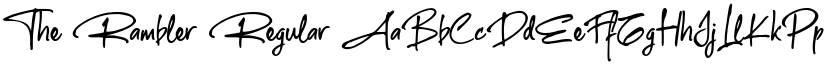 The Rambler Regular font