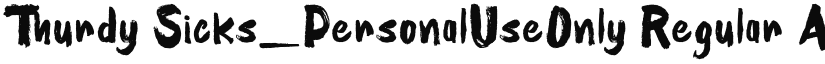 Thurdy Sicks_PersonalUseOnly font download