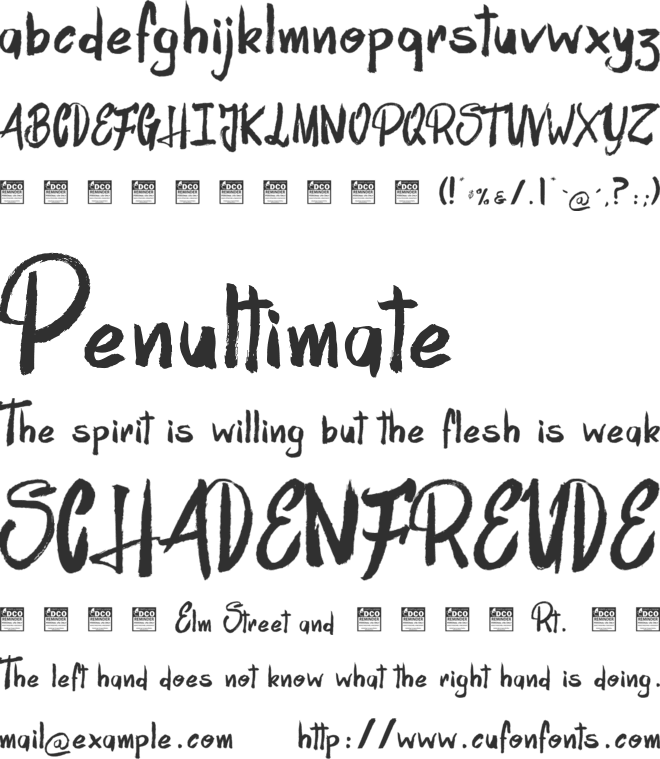 House Marker_PersonalUseOnly font preview