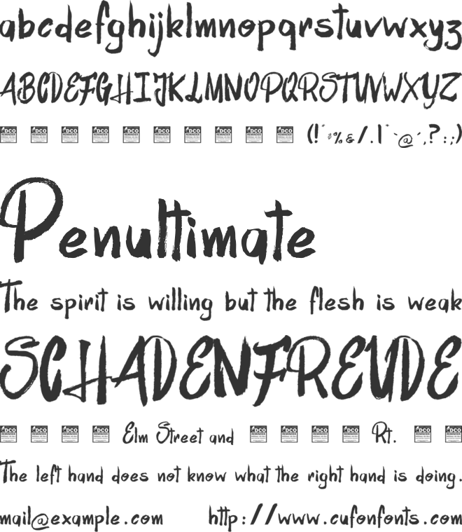 House Marker_PersonalUseOnly font preview