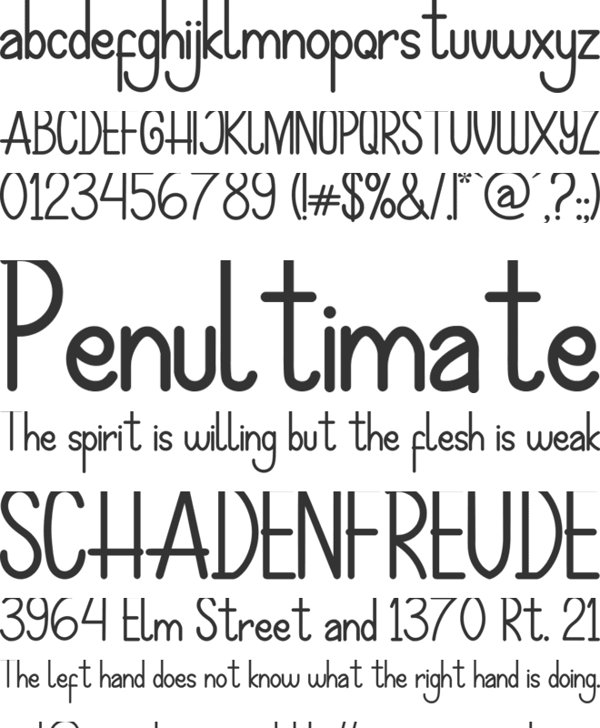 Hijaker's font preview