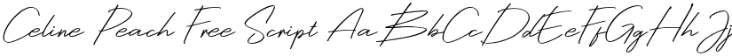 Celine Peach Free Script font