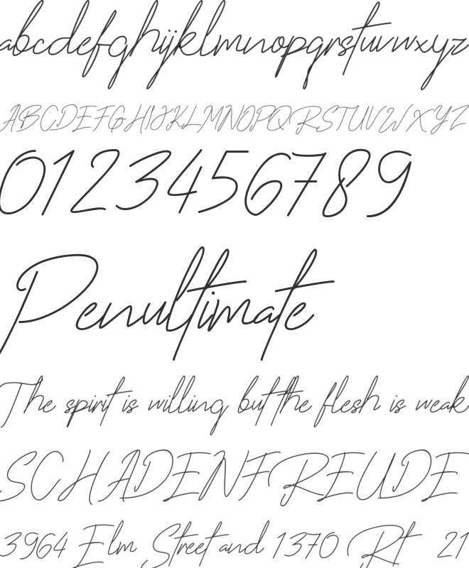 Roger Heart font preview