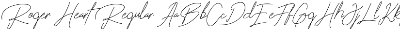 Roger Heart font download