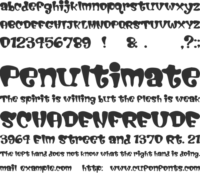 Cigarstore font preview