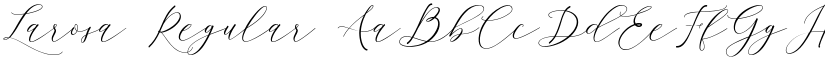 Larosa Regular font