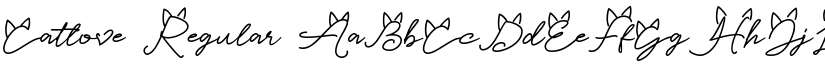 Catlove Regular font
