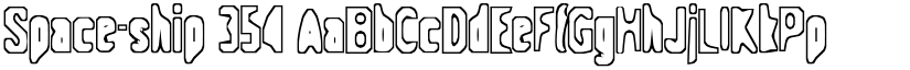 Space-ship 354 font download