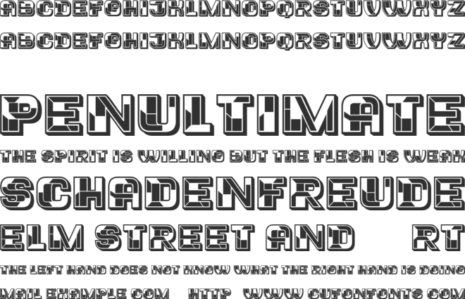 Trader font preview