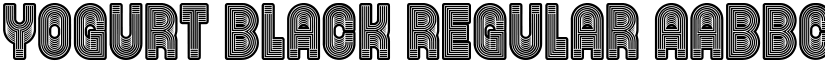 Yogurt Black Regular font