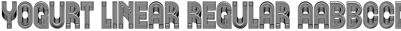 Yogurt Linear Regular font