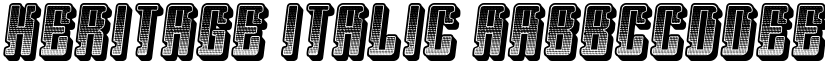 Heritage Italic font