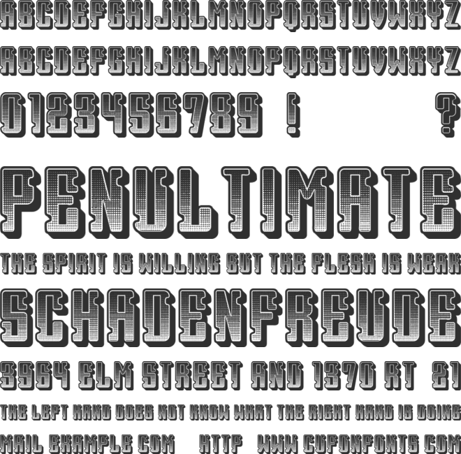 Heritage font preview
