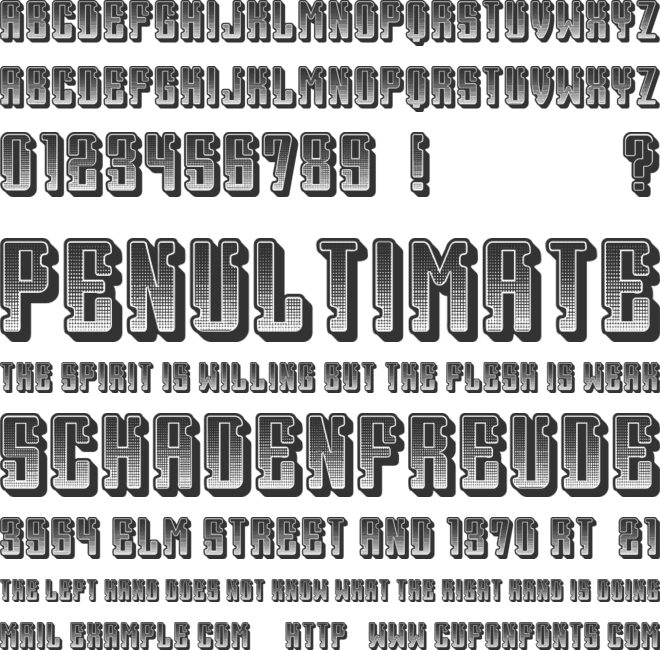 Heritage font preview