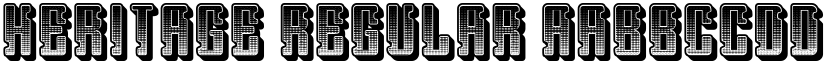 Heritage Regular font