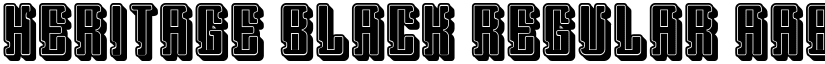 Heritage Black Regular font