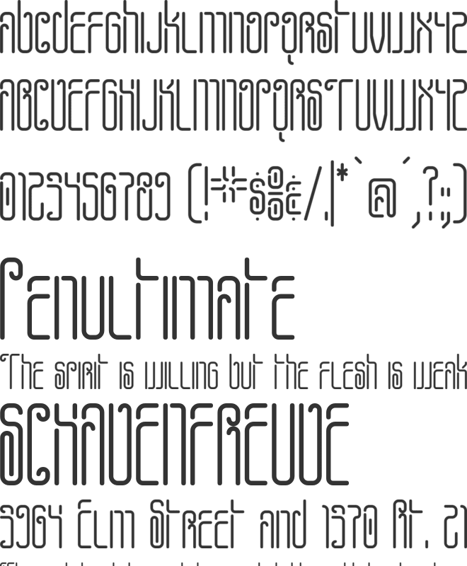 Pheanis Wickey font preview