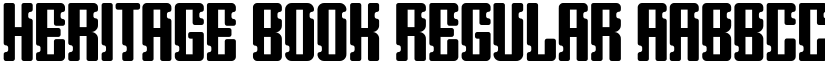 Heritage Book Regular font