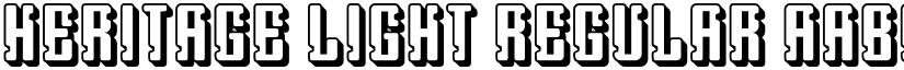 Heritage Light Regular font
