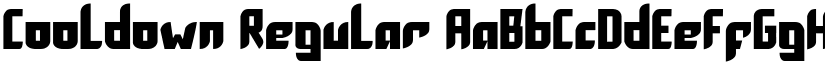 Cooldown Regular font