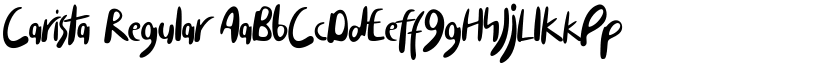 Carista Regular font