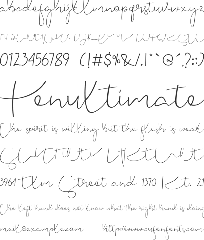 Caramellia font preview