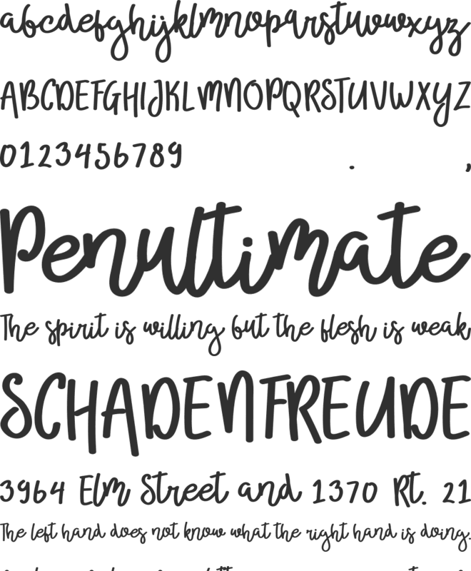 Broolia font preview