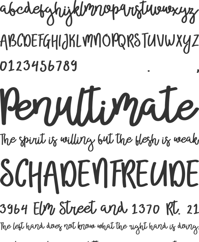 Broolia font preview