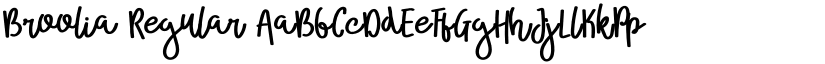 Broolia Regular font