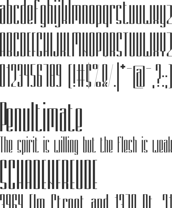 Zemiakovy Salat CE font preview
