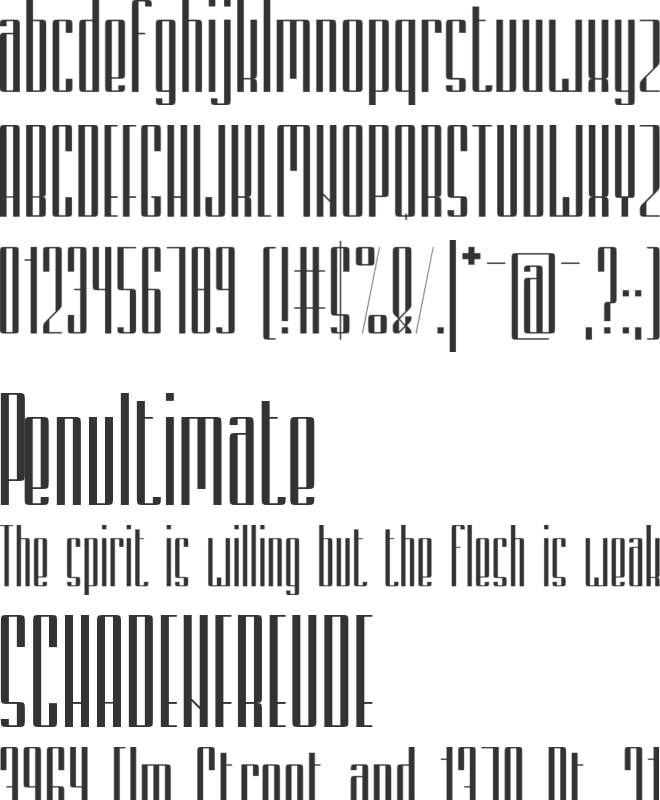 Zemiakovy Salat CE font preview