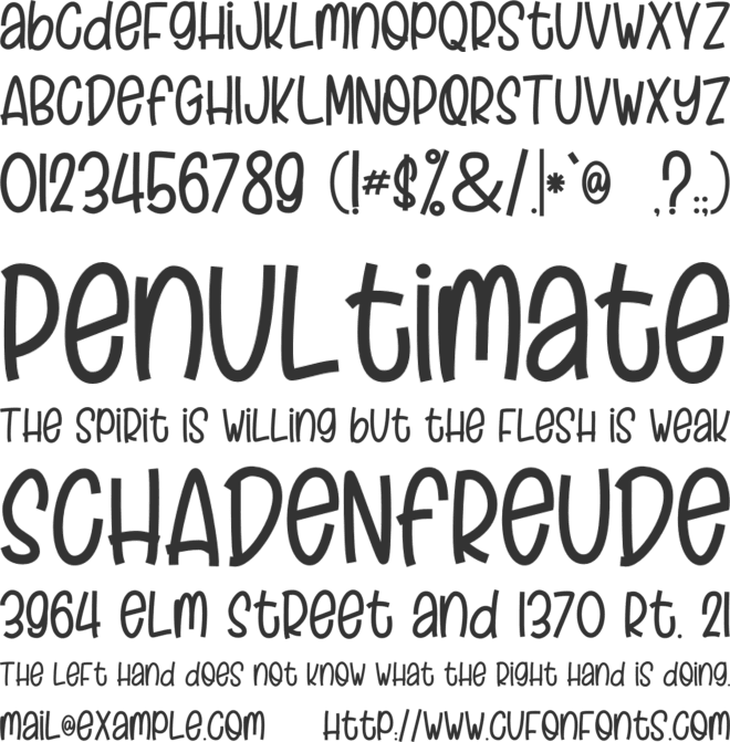 Craft Holic font preview