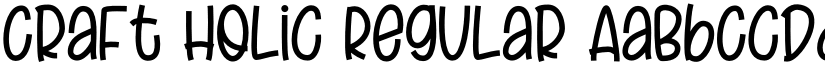 Craft Holic Regular font