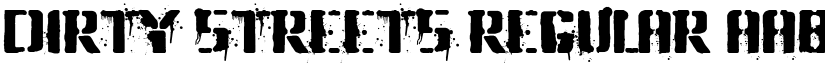 Dirty Streets Regular font