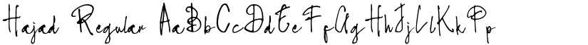 Hajad font download