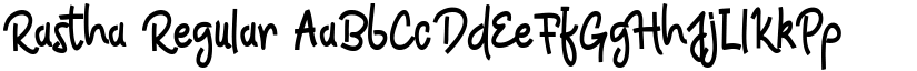 Rastha Regular font