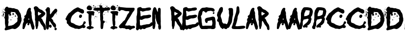 Dark Citizen Regular font