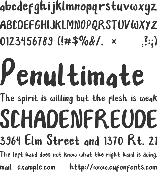 Cellavie font preview