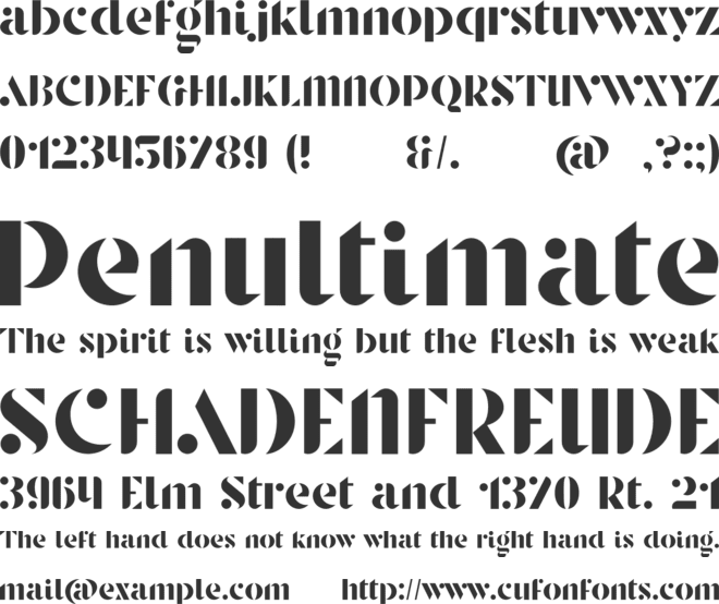 Stanley font preview