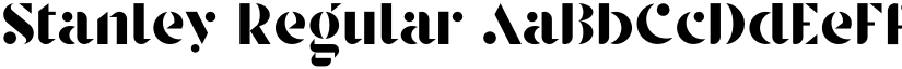 Stanley Regular font